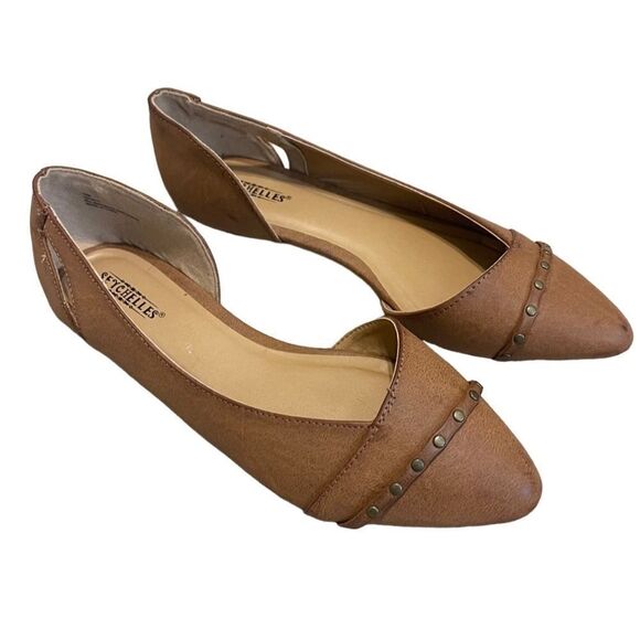 Anthropologie-Seychells Infiniti Studded Flats - Picture 1 of 11